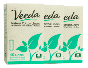 Veeda Ultra Thin Natural Cotton Liners Women’s Breathable Liners